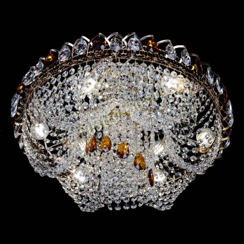 Люстра Жасмин Каскад чайный в Новокузнецке Гусь Хрустальный