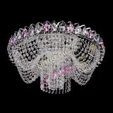 Люстра Жасмин Каскад розовый в Новокузнецке Люстра Жасмин Каскад розовый в Новокузнецке