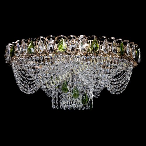 Люстра Жасмин Каскад зеленый в Новокузнецке Люстра Жасмин Каскад зеленый в Новокузнецке