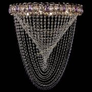 Люстра Жасмин Веер фиолетовая