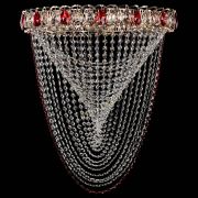 Люстра Жасмин Веер красная