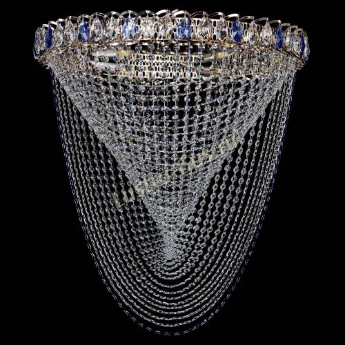 Люстра Жасмин Веер синий в Новокузнецке Люстра Жасмин Веер синий в Новокузнецке