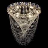 Люстра Жасмин Веер синий, диаметр - 600 мм, цвет - золото, Люстры Гусь Хрустальный Люстра Жасмин Веер синий, диаметр - 600 мм, цвет - золото, Люстры Гусь Хрустальный