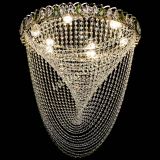 Люстра Жасмин Веер зеленый, диаметр - 600 мм, цвет - золото, Люстры Гусь Хрустальный Люстра Жасмин Веер зеленый, диаметр - 600 мм, цвет - золото, Люстры Гусь Хрустальный