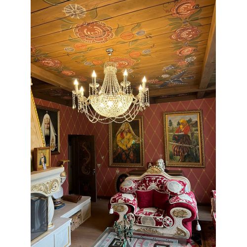 Люстра Елизавета №13 Купол в Новокузнецке Гусь Хрустальный