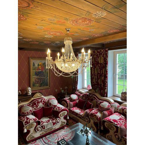 Люстра Елизавета №13 Купол в Новокузнецке Гусь Хрустальный