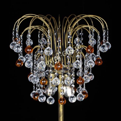 Торшер Агата шар под бронзу Чайный в Новокузнецке Гусь Хрустальный