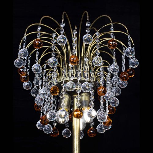 Торшер Агата шар под бронзу Чайный в Новокузнецке Гусь Хрустальный