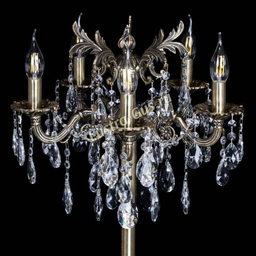 Бронзовый торшер Антей №5/1 в Новокузнецке Гусь Хрустальный