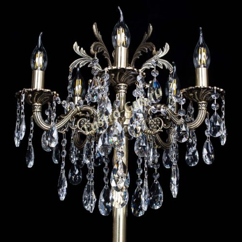 Бронзовый торшер Антей №5/1 в Новокузнецке Гусь Хрустальный