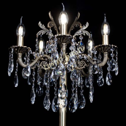 Бронзовый торшер Антей №5/1 в Новокузнецке Гусь Хрустальный