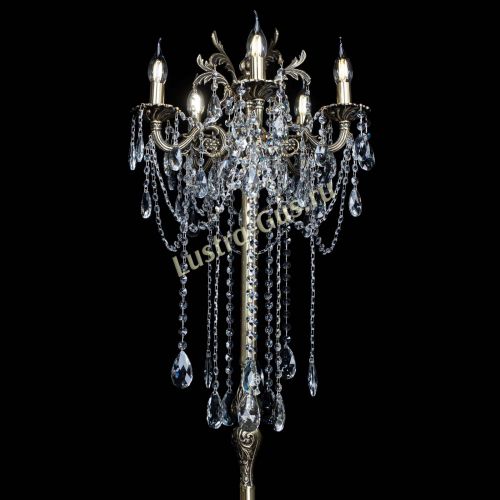 Бронзовый торшер Антей №5/2 в Новокузнецке Гусь Хрустальный