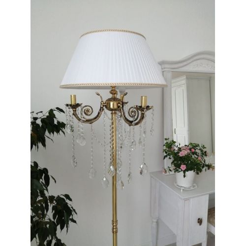 Бронзовый торшер Антик №3 баден в Новокузнецке Гусь Хрустальный