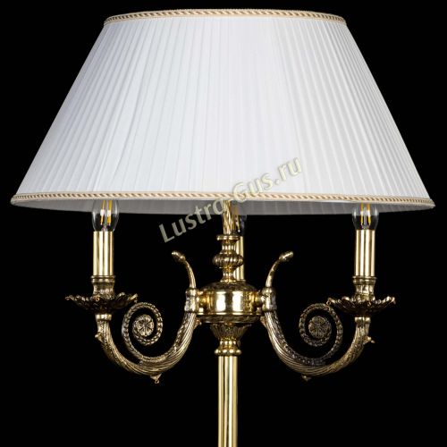 Бронзовый торшер Антик №3 в Новокузнецке Гусь Хрустальный