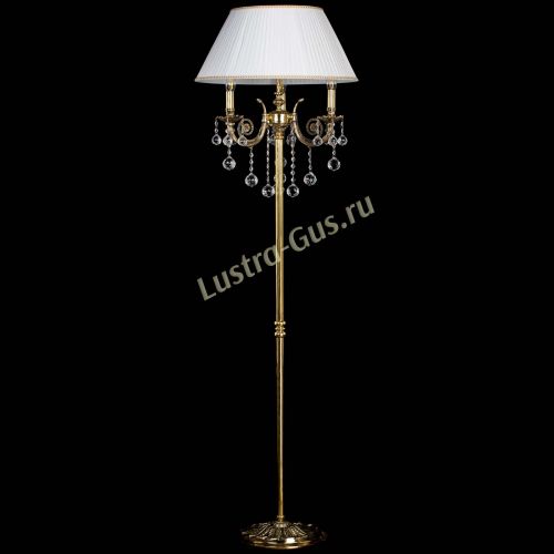 Бронзовый торшер Антик №3/2 шар в Новокузнецке Гусь Хрустальный