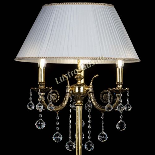 Бронзовый торшер Антик №3/2 шар в Новокузнецке Гусь Хрустальный