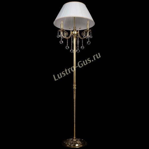 Бронзовый торшер Антик №3/2 шар в Новокузнецке Гусь Хрустальный