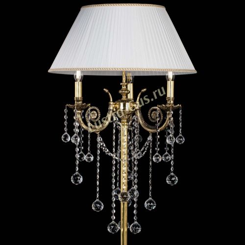 Бронзовый торшер Антик №3 шар в Новокузнецке Гусь Хрустальный