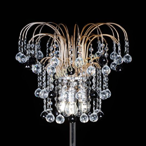 Торшер Акация шар черный в Новокузнецке Гусь Хрустальный