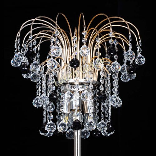 Торшер Акация шар черный в Новокузнецке Гусь Хрустальный