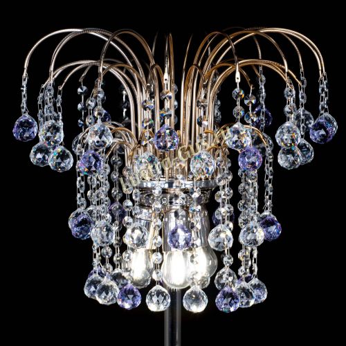 Торшер Акация шар фиолетовый в Новокузнецке Гусь Хрустальный