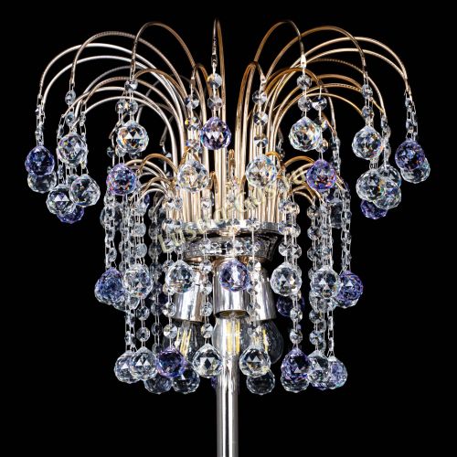 Торшер Акация шар фиолетовый в Новокузнецке Гусь Хрустальный