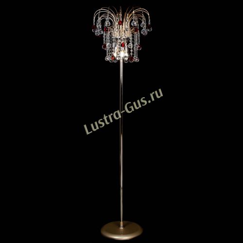 Торшер Акация шар красный в Новокузнецке Гусь Хрустальный