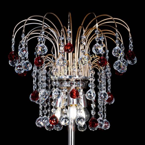 Торшер Акация шар красный в Новокузнецке Гусь Хрустальный