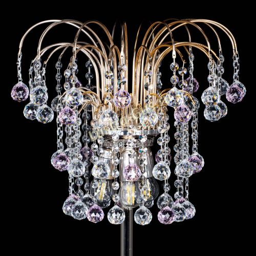 Торшер Акация шар розовый в Новокузнецке Гусь Хрустальный