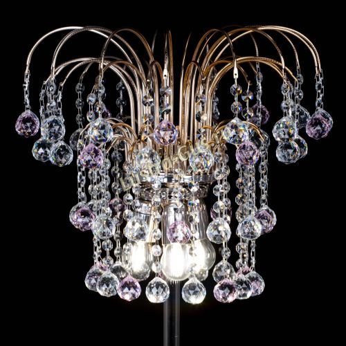 Торшер Акация шар розовый в Новокузнецке Гусь Хрустальный