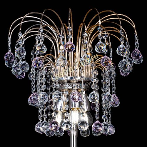 Торшер Акация шар розовый в Новокузнецке Гусь Хрустальный