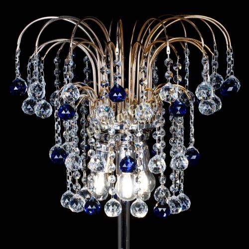 Торшер Акация шар синий в Новокузнецке Гусь Хрустальный