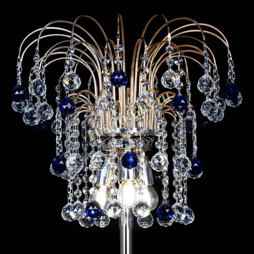 Торшер Акация шар синий в Новокузнецке Гусь Хрустальный