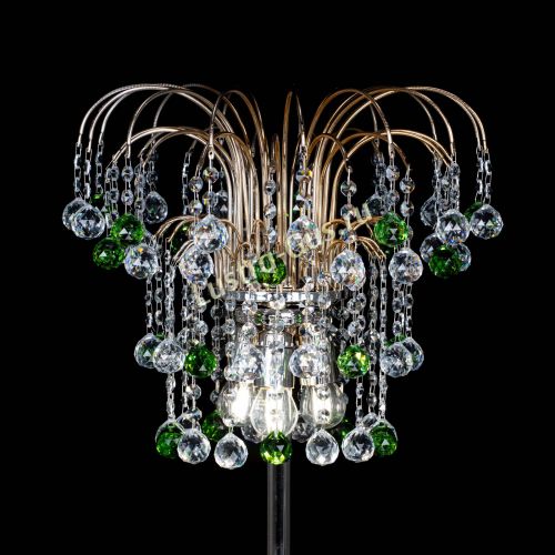 Торшер Акация шар зеленый в Новокузнецке Гусь Хрустальный