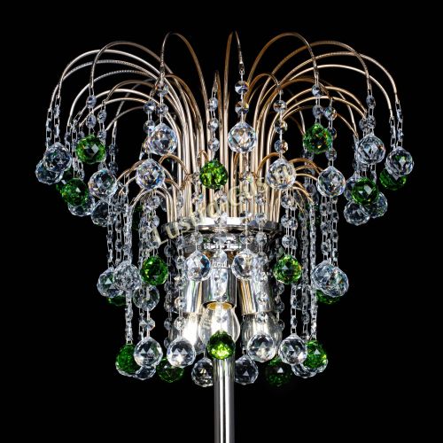 Торшер Акация шар зеленый в Новокузнецке Гусь Хрустальный