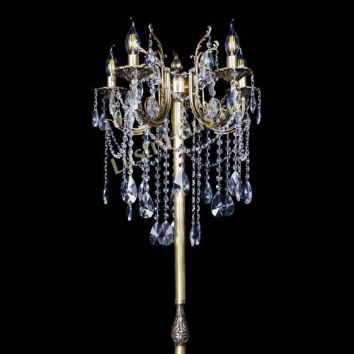 Бронзовый торшер Матильда №2 лучик в Новокузнецке Гусь Хрустальный