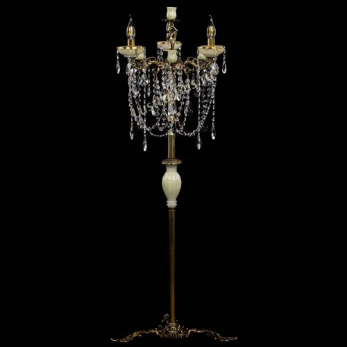 Торшер бронзовый Оникс №3 лучик в Новокузнецке Гусь Хрустальный