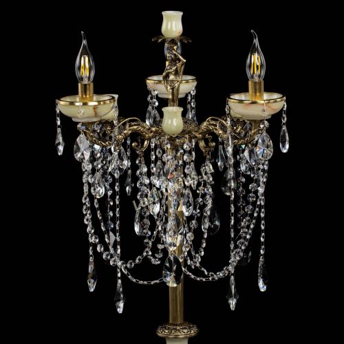 Торшер бронзовый Оникс №3 лучик в Новокузнецке Гусь Хрустальный