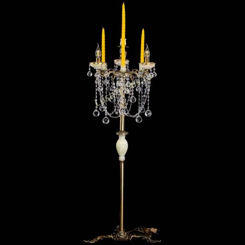 Торшер бронзовый Оникс №3 шар в Новокузнецке Гусь Хрустальный