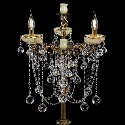 Торшер бронзовый Оникс №3 шар в Новокузнецке Гусь Хрустальный