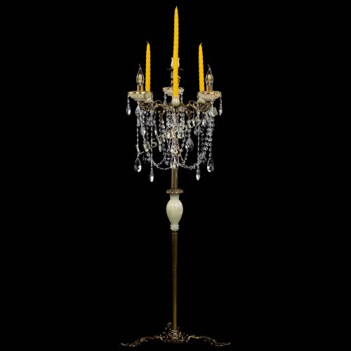 Торшер бронзовый Оникс №3 журавлик в Новокузнецке Гусь Хрустальный