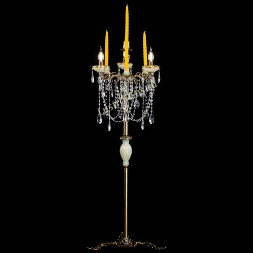 Торшер бронзовый Оникс №3 журавлик в Новокузнецке Гусь Хрустальный