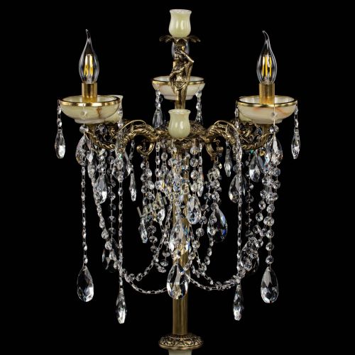 Торшер бронзовый Оникс №3 журавлик в Новокузнецке Гусь Хрустальный