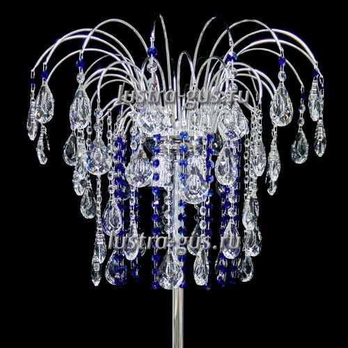 Торшер Каскад кулон короткий цветной в Новокузнецке Гусь Хрустальный