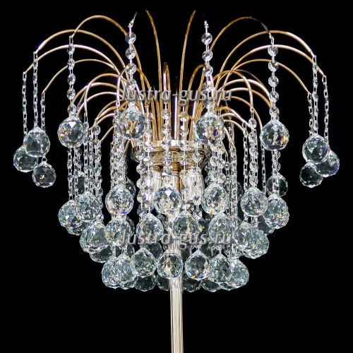 Торшер Каскад шар 40 короткий в Новокузнецке Гусь Хрустальный