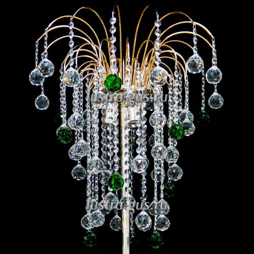 Торшер Каскад Шар средний цветной в Новокузнецке Гусь Хрустальный