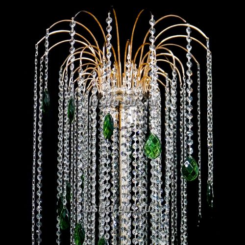 Торшер Каскад Винтаж длинный цветной в Новокузнецке Гусь Хрустальный