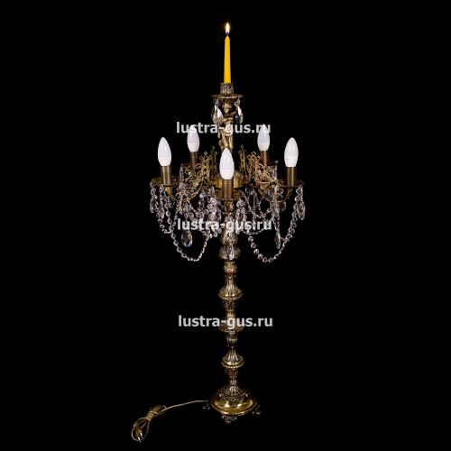 Торшер Изабелла богиня журавлик 5 ламп в Новокузнецке Гусь Хрустальный