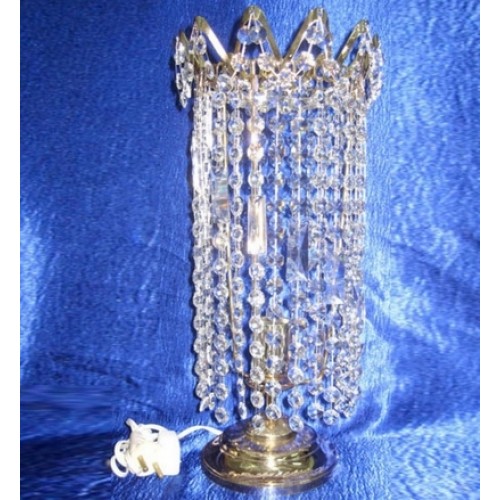 Лампа настольная Элит Ёлочка прозрачная в Новокузнецке Гусь Хрустальный